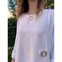 %100 Keten Tunik Alt Üst Takım