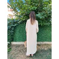 Yıkamalı Muslin Maxi Boy Elbise