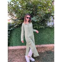Yıkamalı Muslin Maxi Boy Elbise